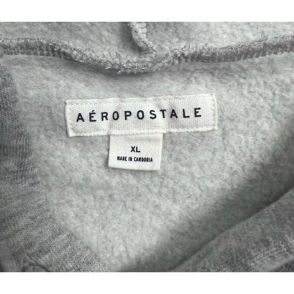 Aeropostale Women Hoodie Gray Long Sleeves Size XL - Picture 6 of 11